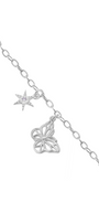 Pulsera Plata 925 MIA Mariposa Y Estrella Con Circonias - Tanya Moss