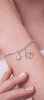 Pulsera Plata 925 MIA Mariposa Y Estrella Con Circonias - Tanya Moss