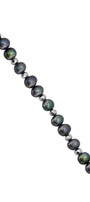 Pulsera Plata 925 Perlas 2026 Perlas Moradas con Hematita Plata - Tanya Moss