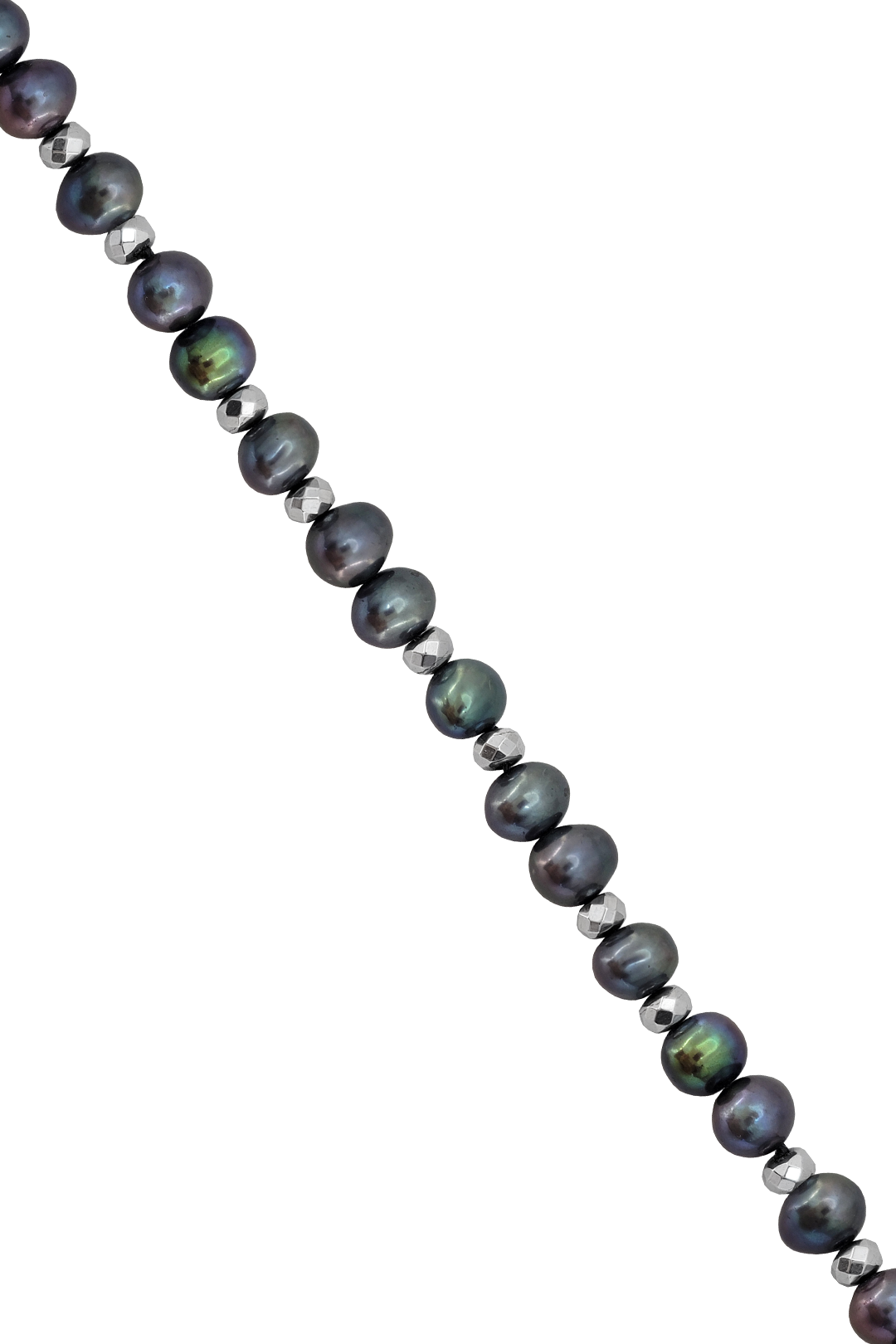 Pulsera Plata 925 Perlas 2026 Perlas Moradas con Hematita Plata - Tanya Moss