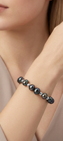 Pulsera Plata 925 Perlas 2026 Perlas Moradas con Hematita Plata - Tanya Moss