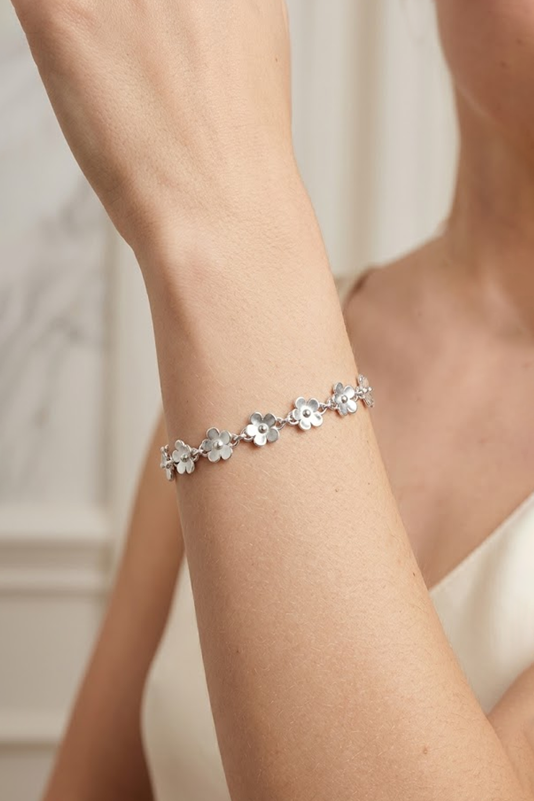 Pulsera Plata 925 Linda Flores - Tanya Moss