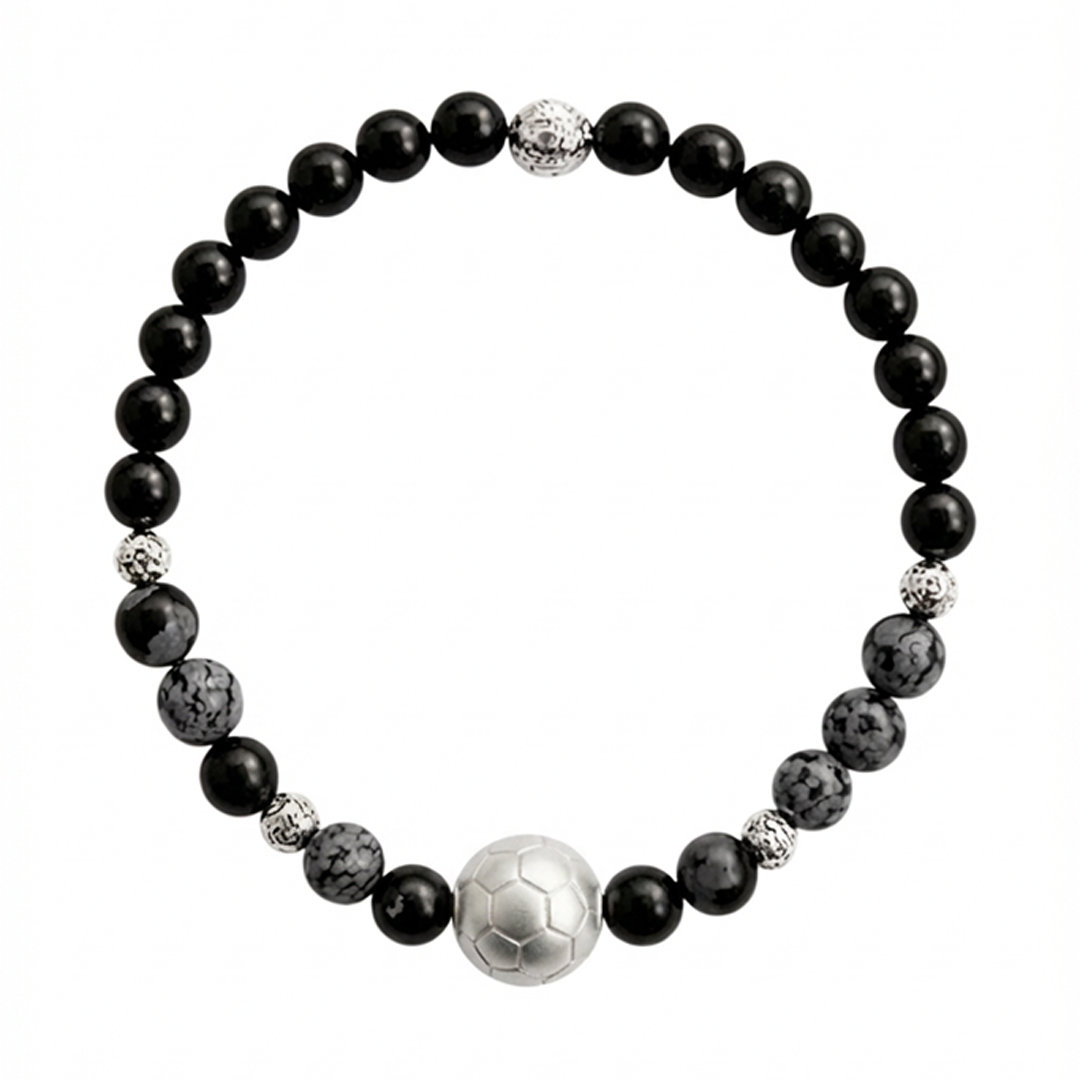 Pulsera Plata 925 Balón Mundial Moss