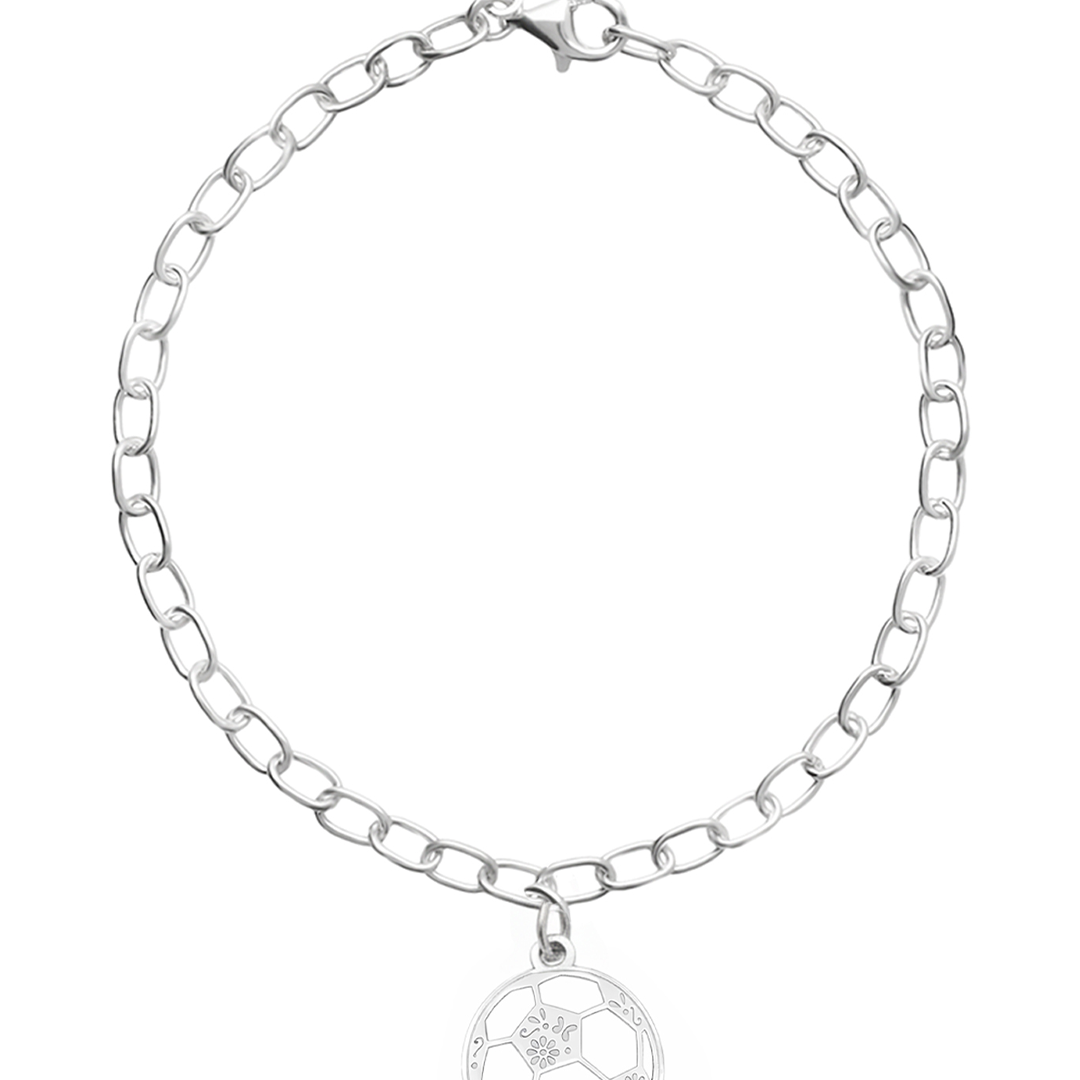 Pulsera Mujer Plata 925 Balón Mexicanizado Mundial - Tanya Moss