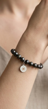 Pulsera Plata 925 Petit Perlas Moradas Y Charm Estrella - Tanya Moss