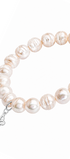 Pulsera Plata 925 Petit Perlas Blancas Y Charm Mariposa - Tanya Moss