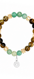 Pulsera Plata 925 Petit Piedras Amazonita Charm Estrella - Tanya Moss