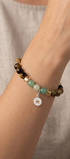 Pulsera Plata 925 Petit Piedras Amazonita Charm Estrella - Tanya Moss