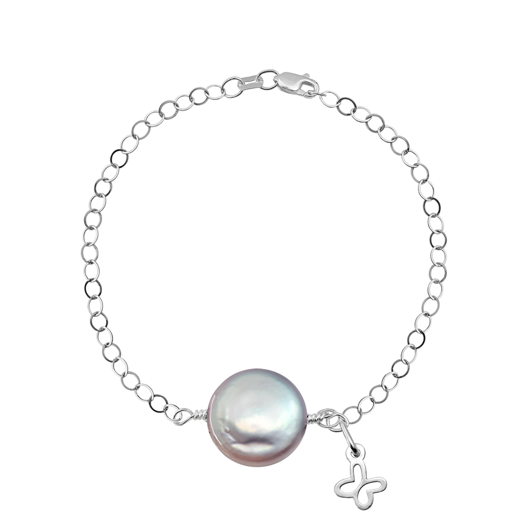 Pulsera Mariposa Mini Perla Coin