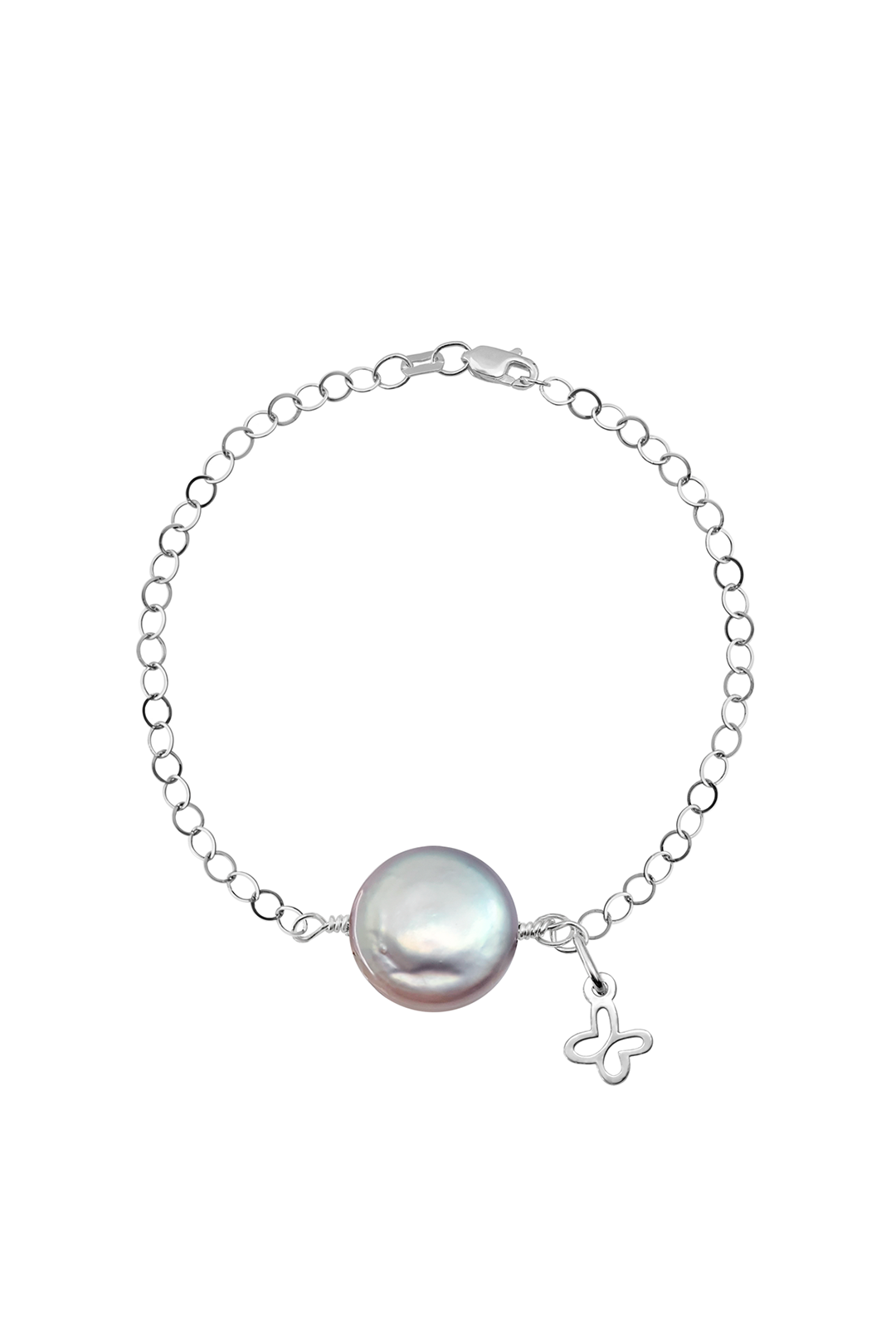 Pulsera Mariposa Mini Perla Coin