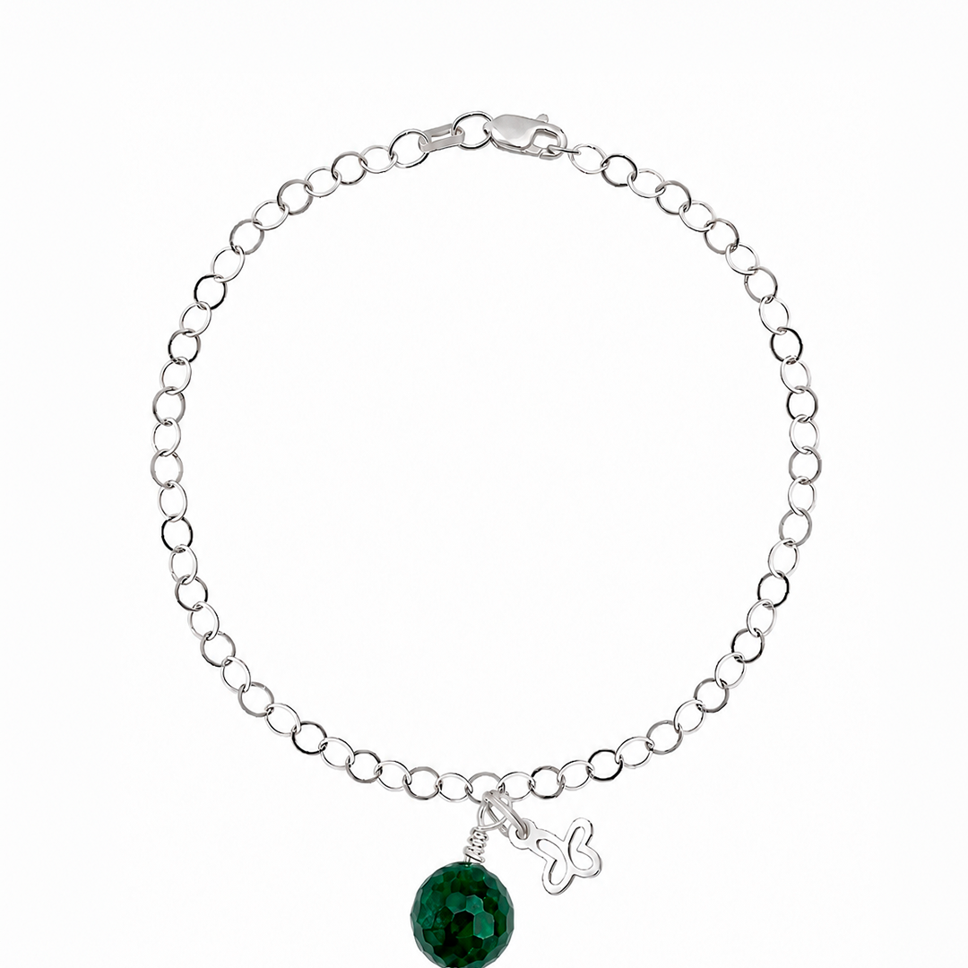 Pulsera Mariposa Mini Jade Africano