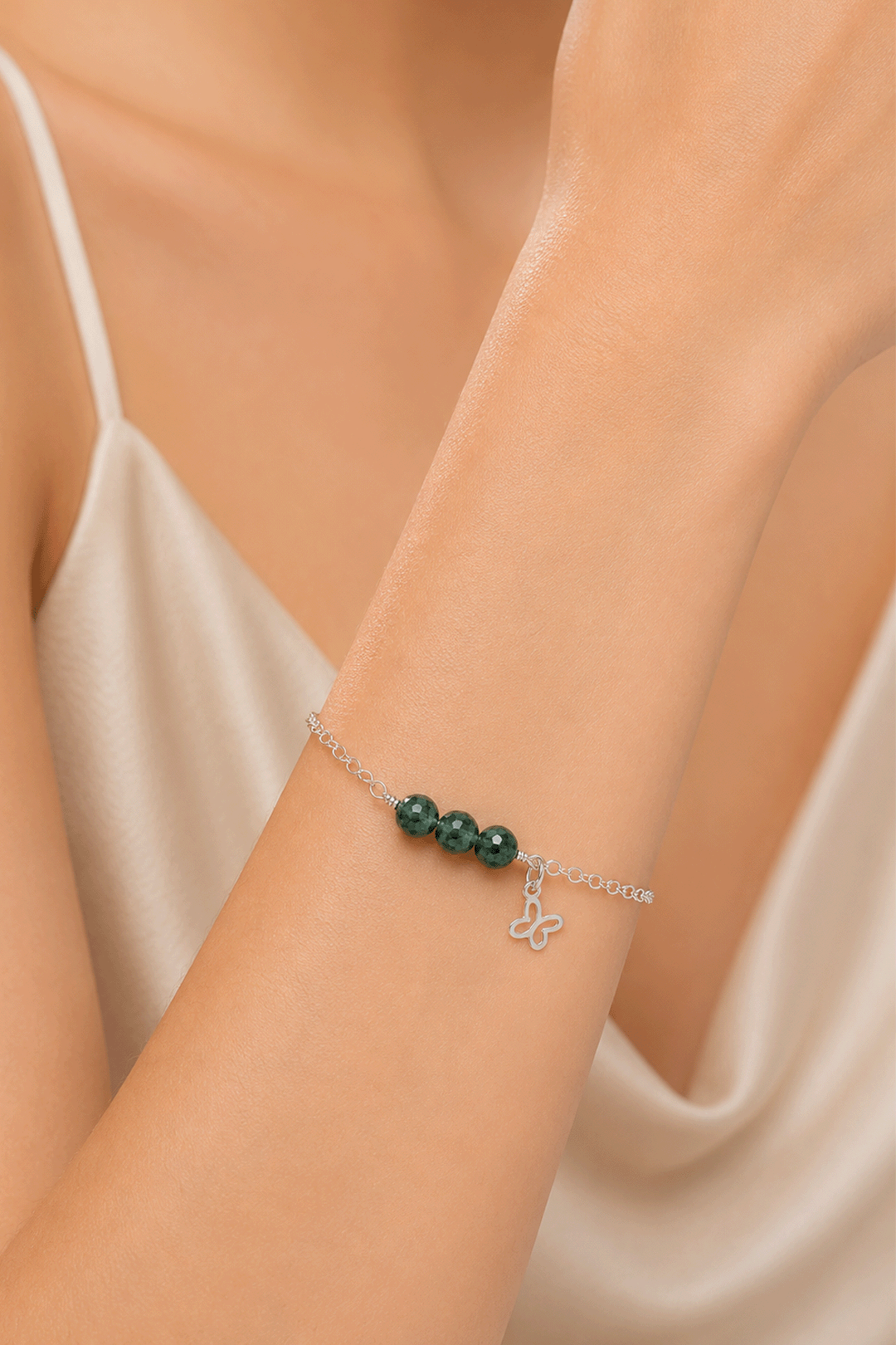 Pulsera Mariposa Mini 3 Jade Africa