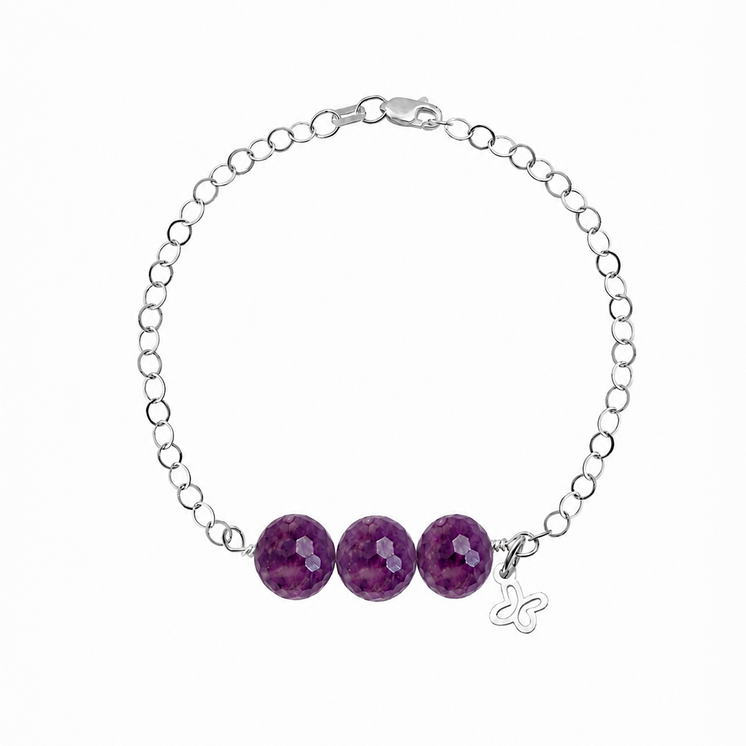 Pulsera Mariposa Mini 3 Lepidolita