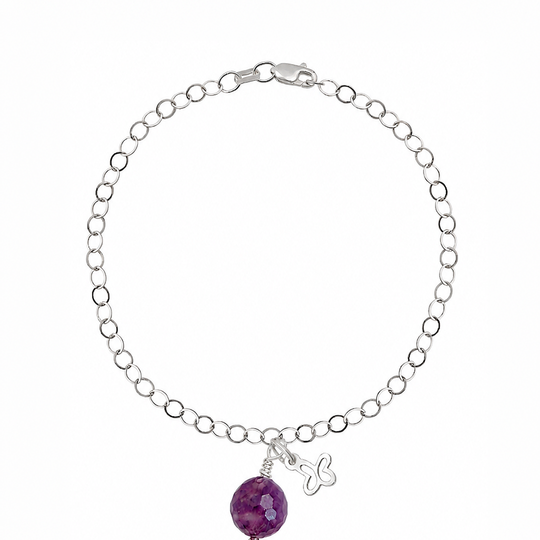 Pulsera Mariposa Mini Lepidolita