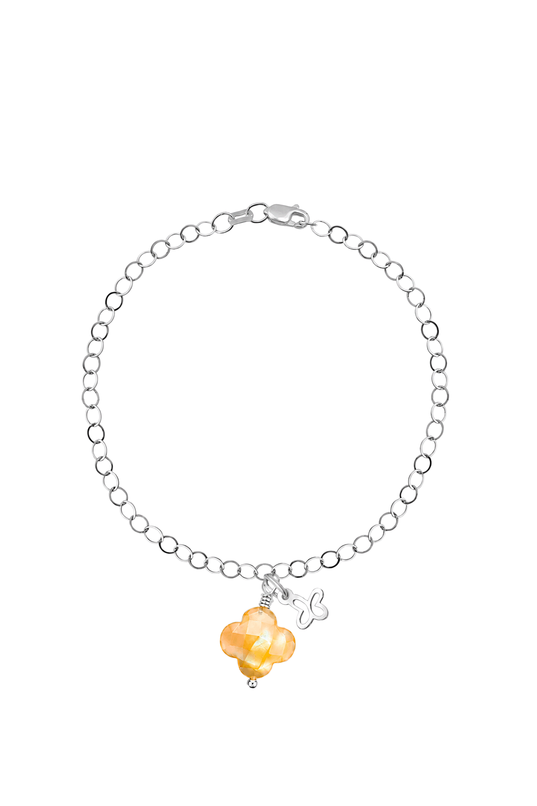 Pulsera Mariposa Mini MOP Amarilla