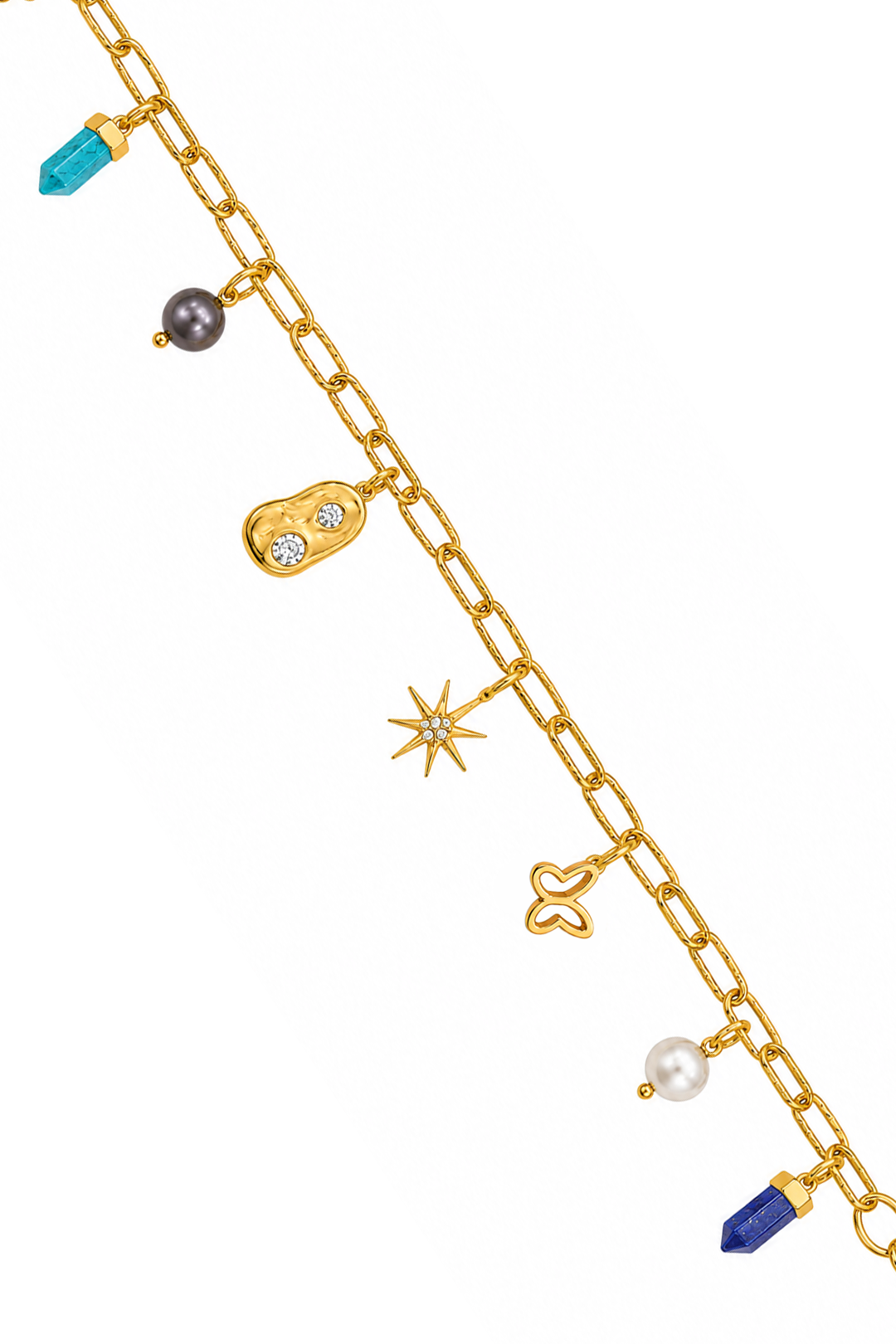 Pulsera Icónica Charms Con Mariposa