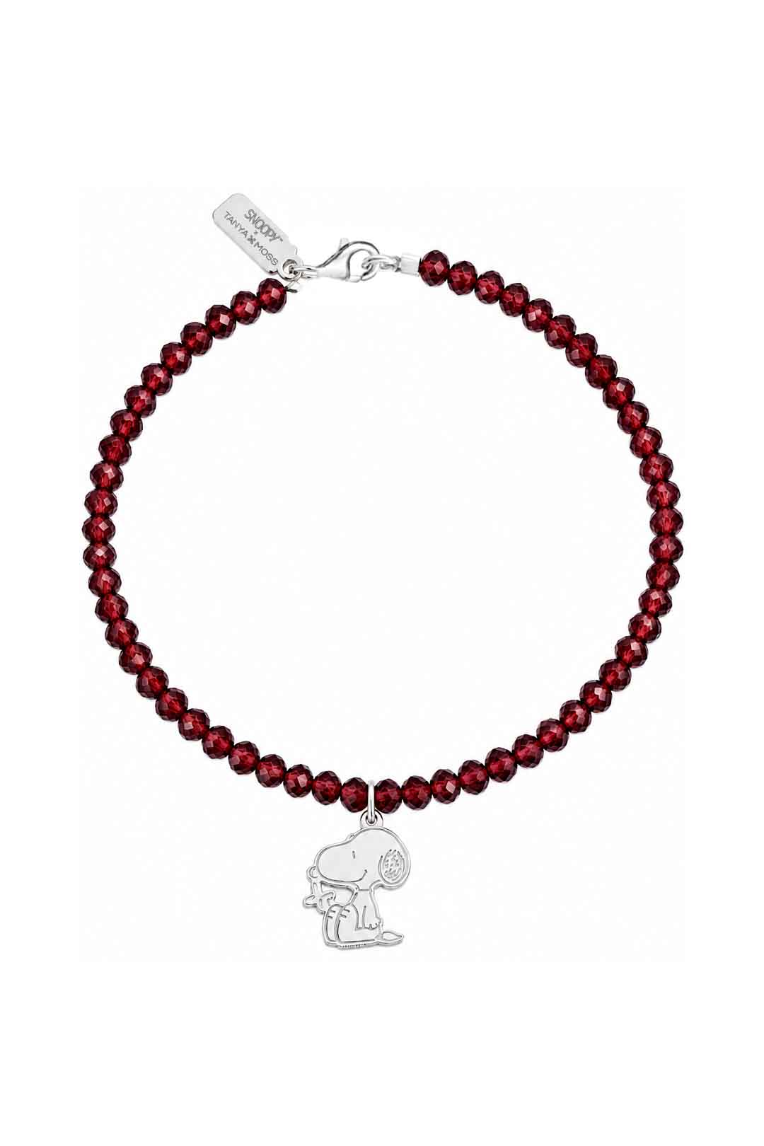 Pulsera Snoopy Y Granate