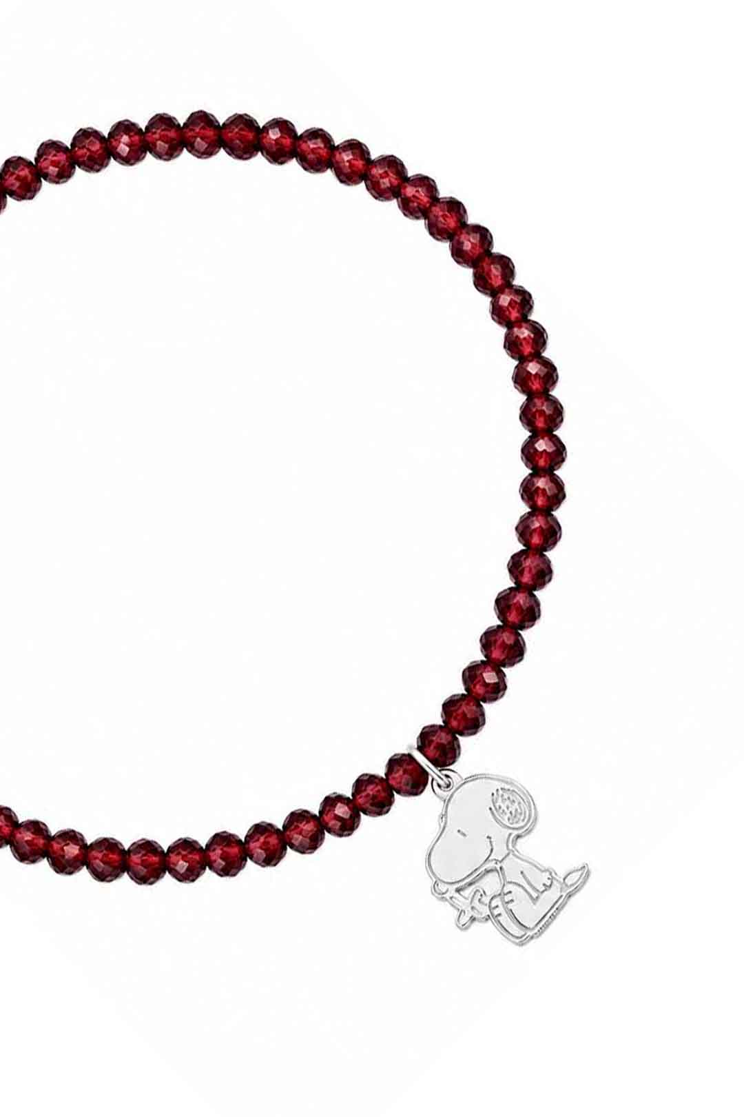 Pulsera Snoopy Y Granate