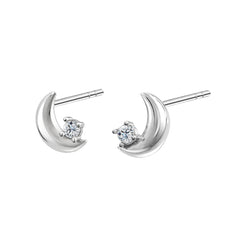 Broqueles Luna Con Circonia