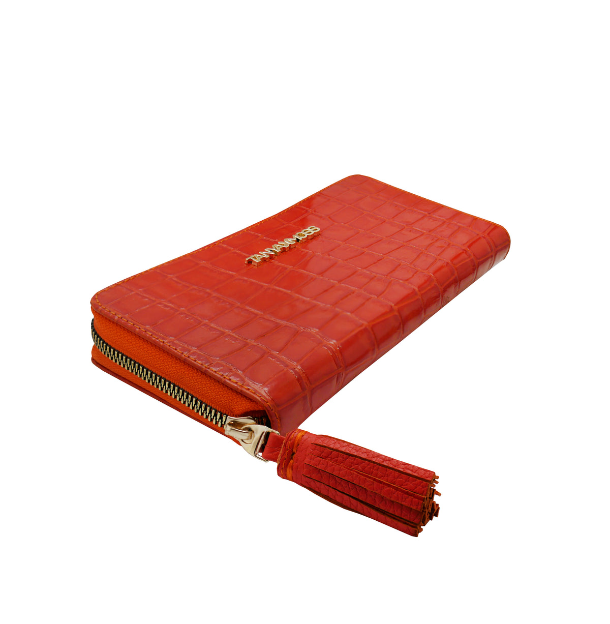 Cartera De Piel Roja