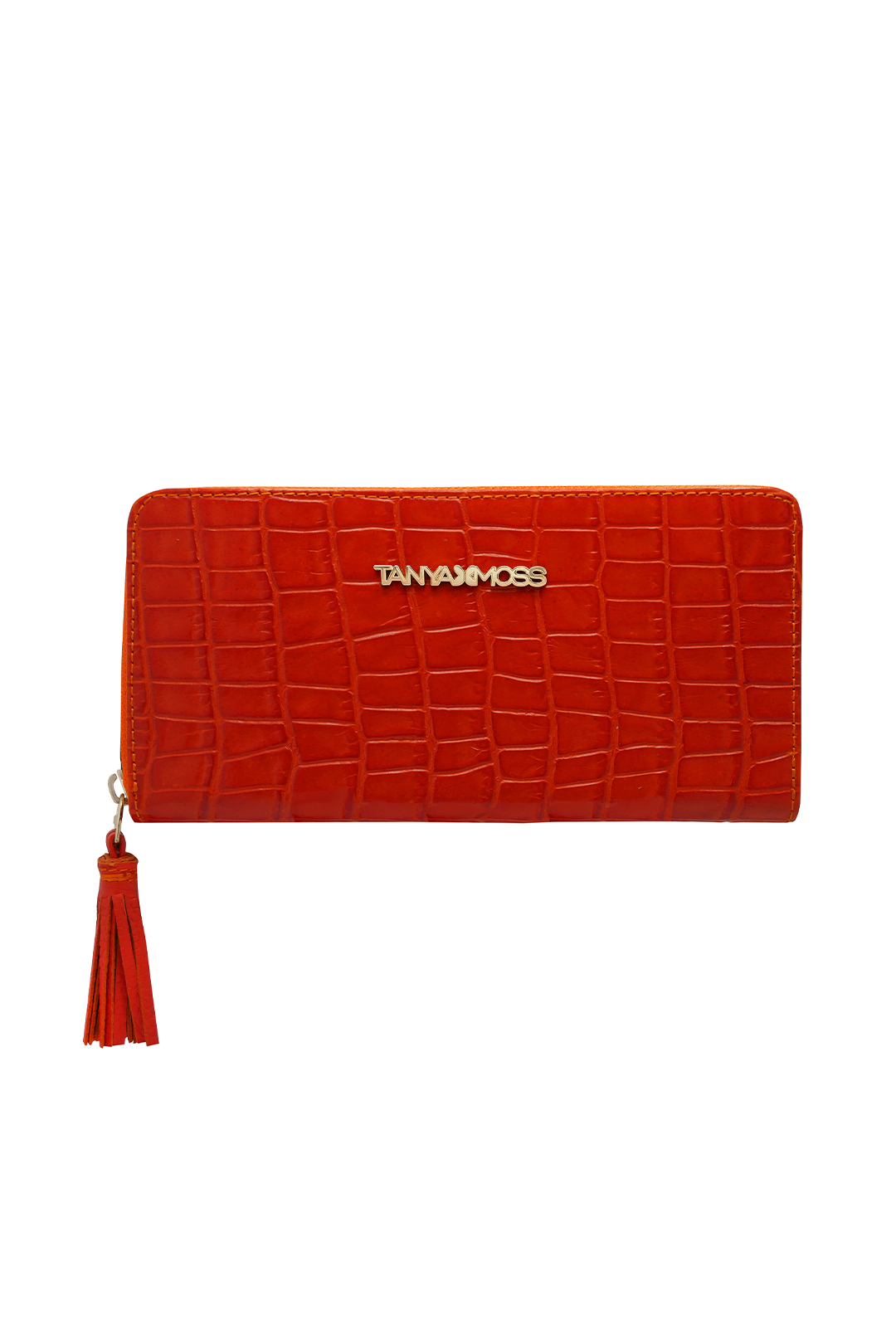 Cartera De Piel Roja