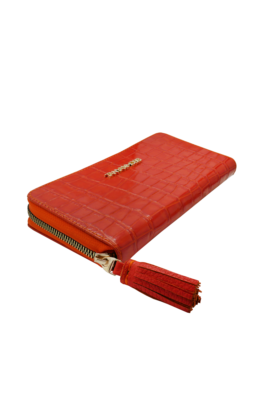 Cartera De Piel Roja