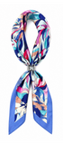 Mascada Cenefa Azul Con Anillo Mariposa - Tanya Moss