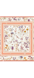 Mascada Flores Rosas con Anillo Mariposa - Tanya Moss