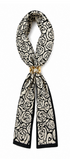 Mascada Flores B&N Con Anillo Mariposa - Tanya Moss