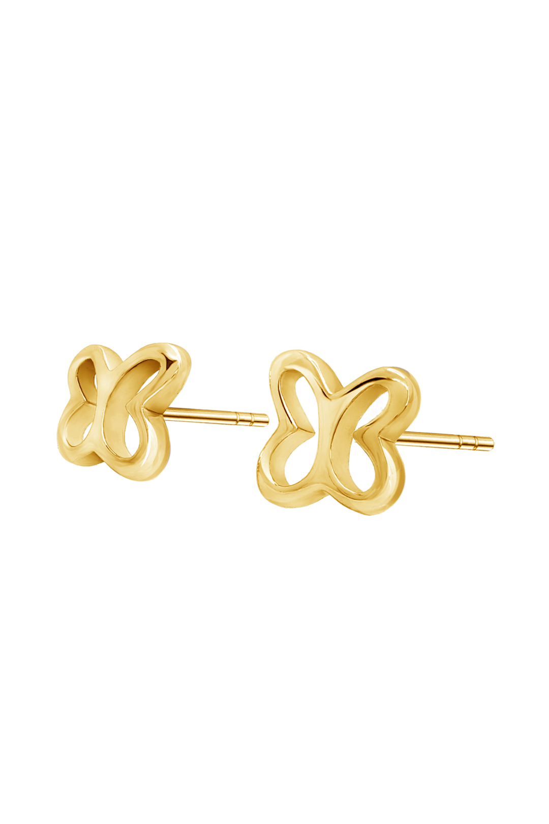 Broqueles Plata 925 Mariposa Mini  Dorados - Tanya Moss