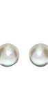 Broqueles Mujer Plata 925 Perla Boton Blanca Anamora por Tanya Moss - Tanya Moss