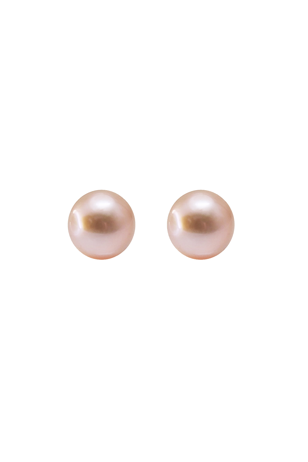 Broqueles grandes de Perla Rosa y Plata