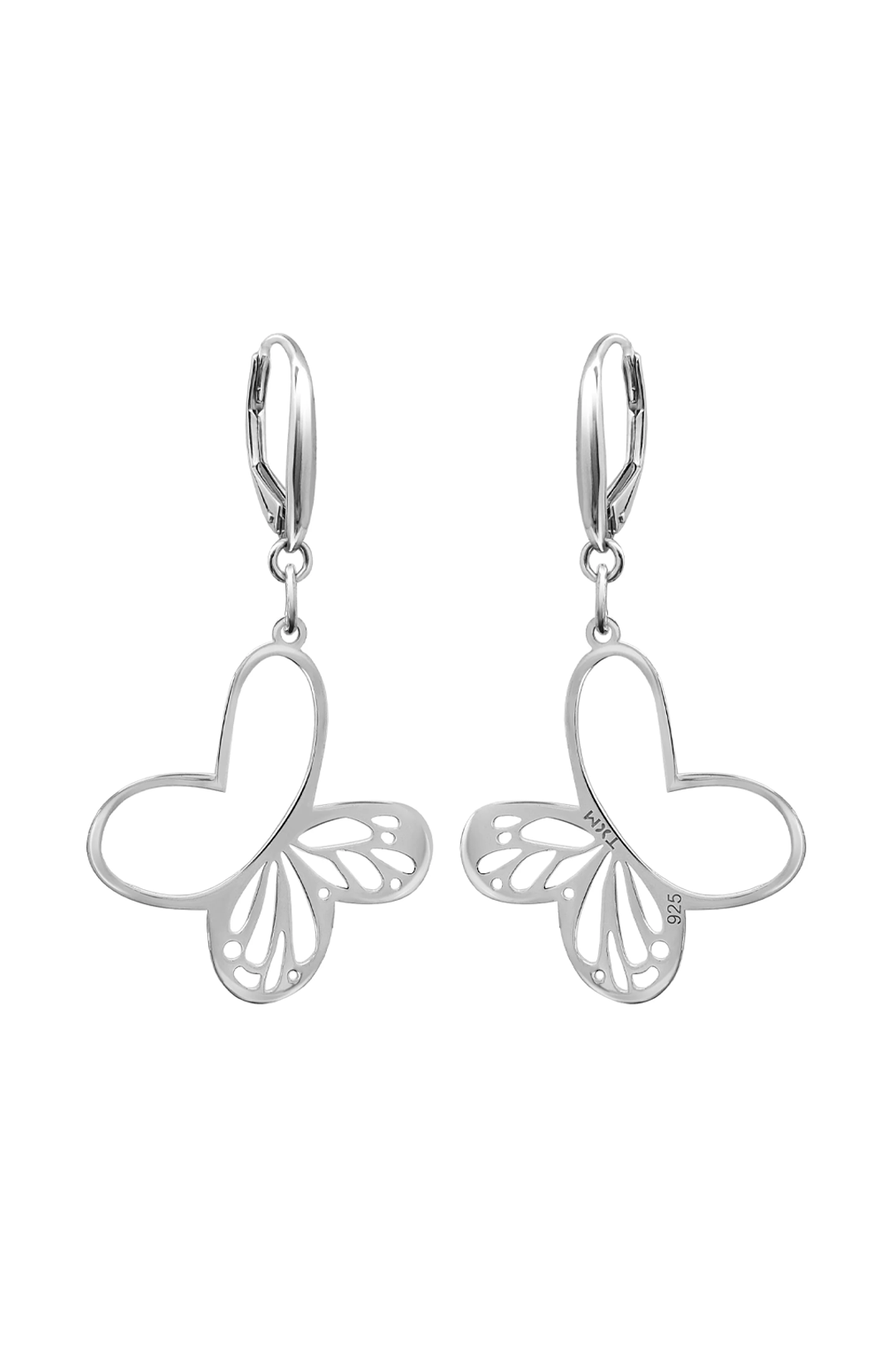 Aretes Plata 925 Monarca Mariposa
