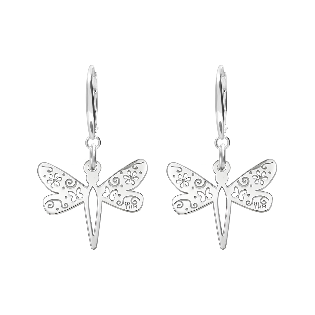 Aretes Plata 925 Mexicanizado Libelula