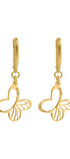 Aretes Monarca Mariposa Mini Dorados - Tanya Moss