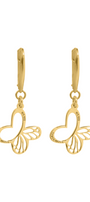 Aretes Monarca Mariposa Mini Dorados - Tanya Moss