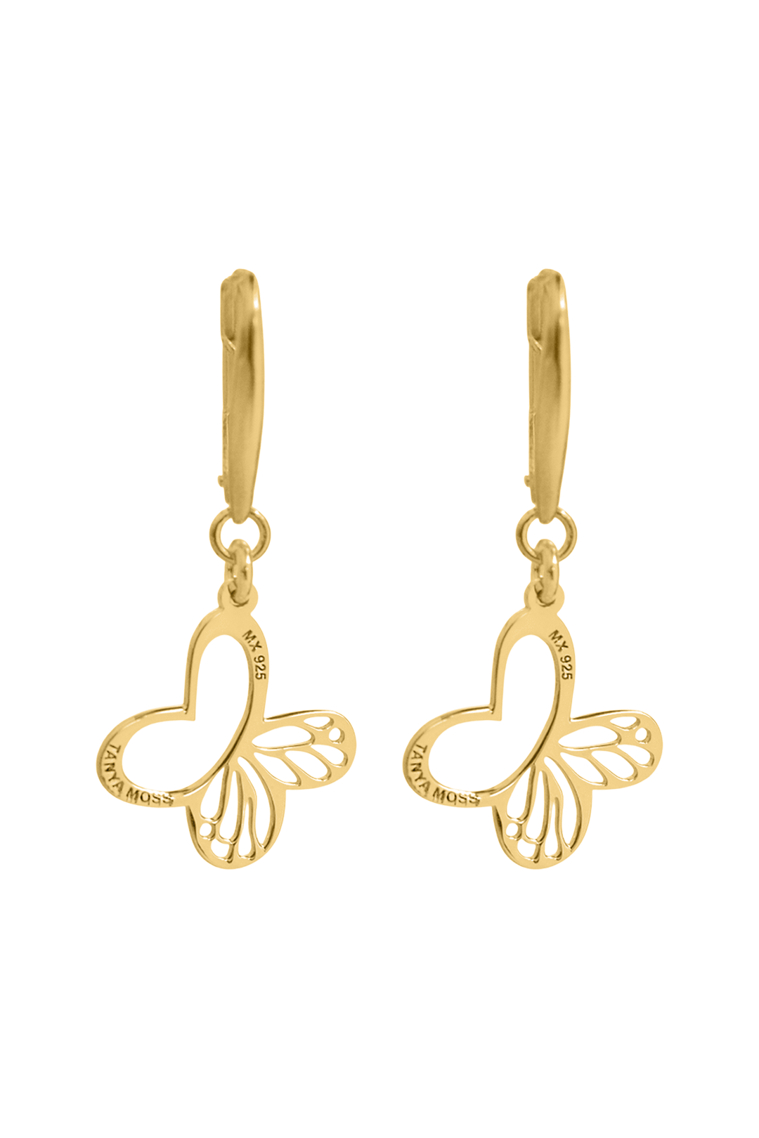 Aretes Monarca Mariposa Mini Dorados - Tanya Moss