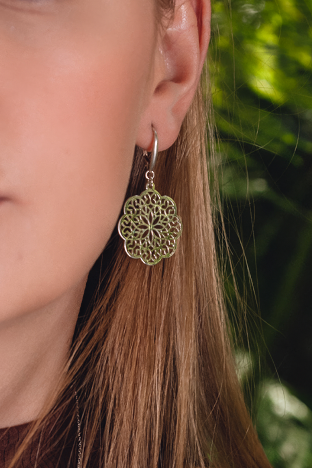 Aretes Plata 925 Geometría Sagrada