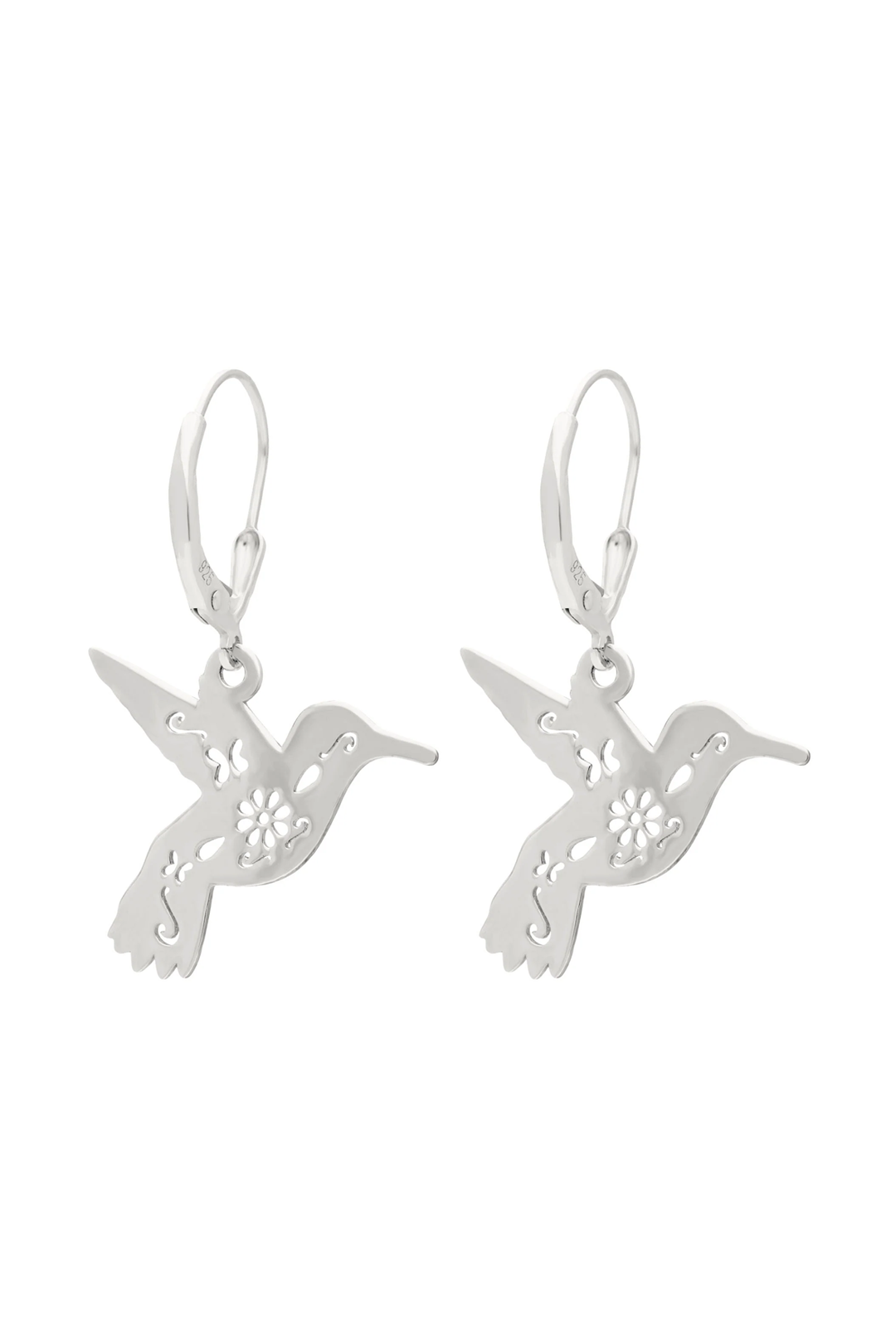 Aretes Plata 925 Mexicanizado Colibrí