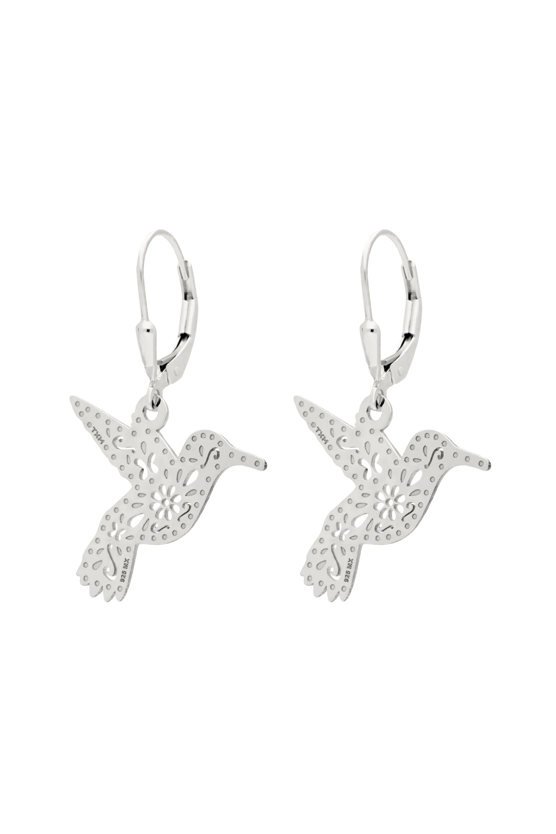 Aretes Plata 925 Mexicanizado Colibrí