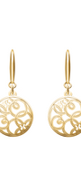 Aretes Plata 925 Joy Circulo Dorados - Tanya Moss