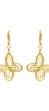 Aretes Plata 925 Monarca Mariposa Dorados - Tanya Moss
