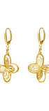 Aretes Plata 925 Monarca Mariposa Dorados - Tanya Moss