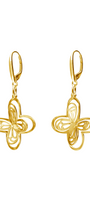 Aretes Plata 925 Monarca Mariposa Dorados - Tanya Moss