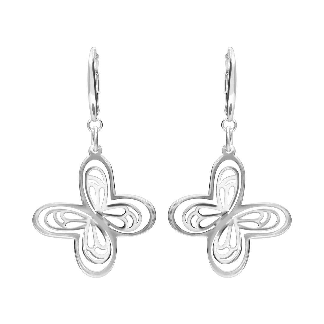 Aretes Plata 925 Aurora Mariposa