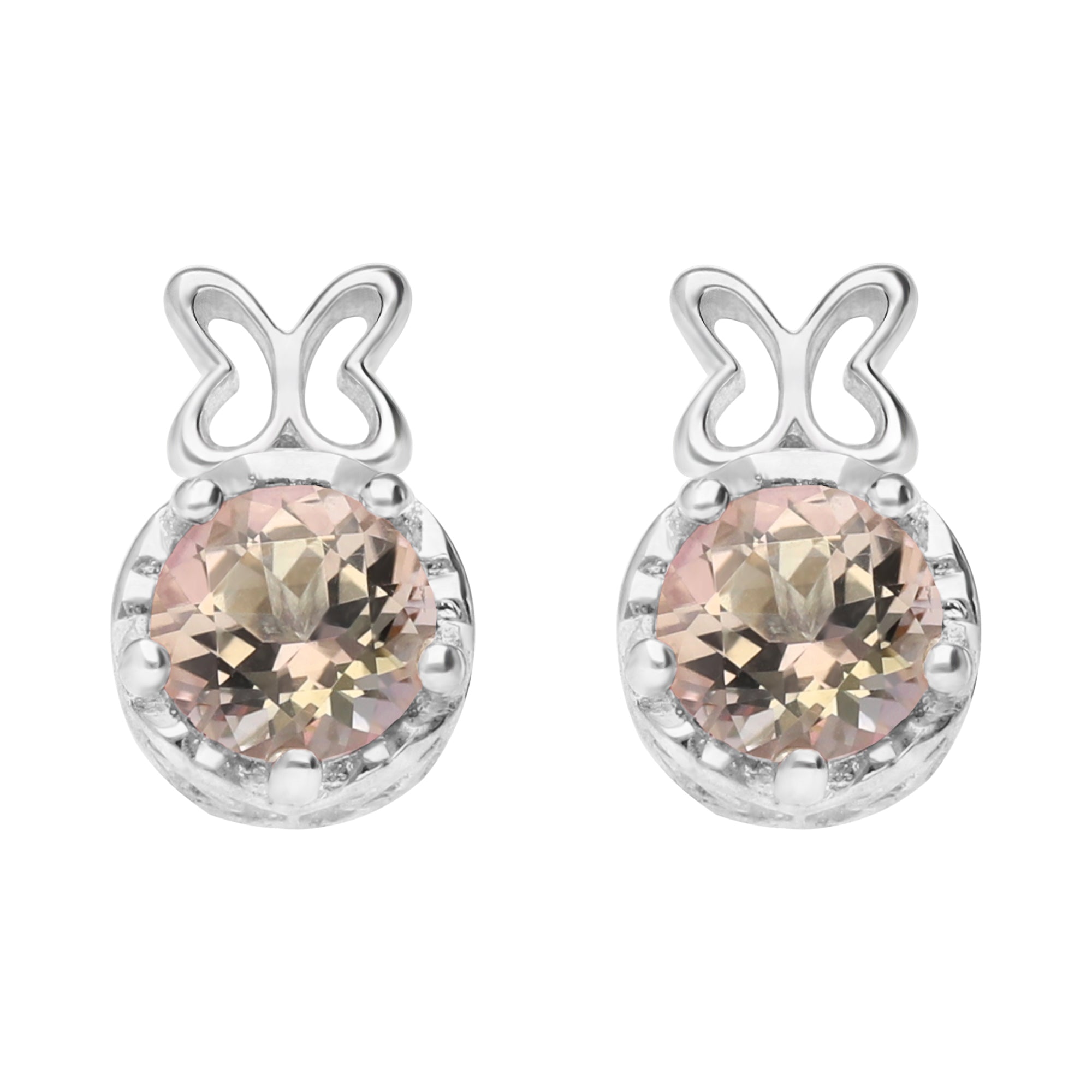 Broqueles Plata 925 Valeska Con Topacio - Tanya Moss