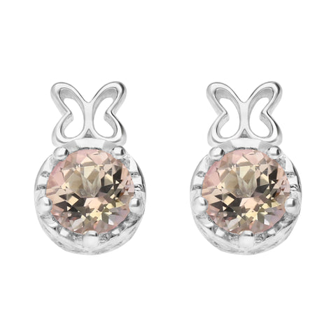 Broqueles Plata 925 Valeska Con Topacio - Tanya Moss