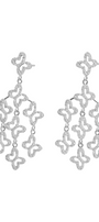 Aretes Plata 925 Lucina Cascada 8 Mariposas Circonia - Tanya Moss