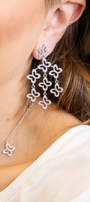 Aretes Plata 925 Lucina Cascada 8 Mariposas Circonia - Tanya Moss