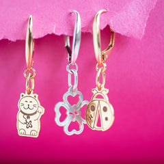 Aretes Carisma Suerte Catarina Baño Oro